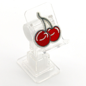 Patchs brodés personnalisables en forme de fleur et de cerise, logo personnalisé pour la couture de vêtements, sacs, chapeaux - Coton/Laine/Polyester - Product Image 4