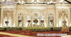 Stylish Bollywood Wedding <b>Engagement</b> Party Stage <b>Decor</b> Creative Hindu Wedding Fiber Stage Stylish Bollywood Wedding Party Stage - Product Image 5