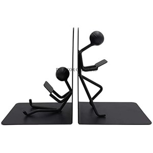 Sujetalibros de diseñador de manos pulidas brillantes con acabado de Color plateado fundido de aluminio para decoración de escritorios de hogar y Oficina de la India - Product Image 3