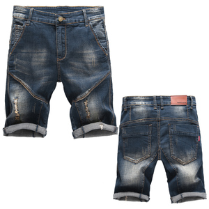 Pantalones Cortos Cargo de Lona Desgastada para Hombre, Antiarrugas, Ajuste Delgado, Estilo Urbano de Verano, Elásticos, Vintage, Transpirables, Casuales y a la Moda - Product Image 1