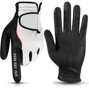 2025 noir et blanc bon vendeur coupe-vent haute qualité OEM Service Durable antidérapant adulte porter des gants de golf - Product Image 1