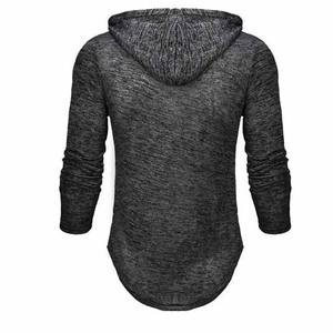 Ropa informal Nuevo diseño Jersey de manga larga de color sólido Sudaderas básicas de calidad premium Sudaderas con capucha de algodón transpirable para hombres 2025 - Product Image 4