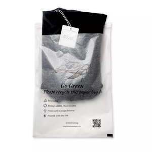 Sacs en papier glassine biodégradables écologiques, blancs, semi-transparents, auto-adhésifs, pour l'emballage de vêtements et d'aliments - Product Image 3