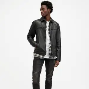 แขนยาวคุณภาพสูงซิปผู้ชายเสื้อหนังสวมใส่สบายๆที่ขายดีที่สุดน้ําหนักเบาผู้ชายเสื้อหนัง - Product Image 1