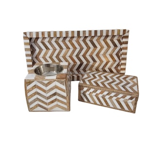 Quemador de incienso ecológico hecho a mano de alta calidad, fregona con incrustaciones de sándalo, bandeja para servir, colección de regalos religiosos de Ramadán Eid - Product Image 2