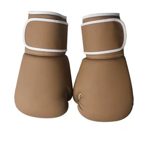 Guantes de boxeo deportivos de cuero genuino negro de alta calidad, guantes de boxeo impermeables MMA - Product Image 3