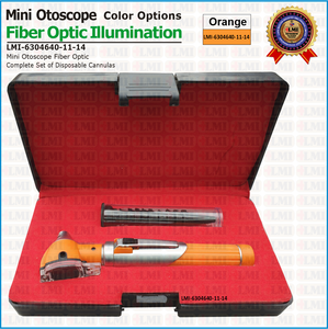 Otoscopio de fibra óptica naranja de alta calidad para médicos, el más vendido a un precio asequible. - Product Image 5