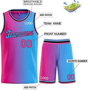 Trajes de baloncesto personalizados para hombre, camisetas espaciales, camisetas Jam, camiseta de baloncesto con nombre de equipo personalizado, película de sublimación, OEM - Product Image 1