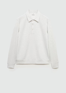 Logotipo personalizado 100% algodón francés Terry Sudadera con capucha hombres medio botón cierre hombres Polo sudadera sudaderas con capucha para hombres - Product Image 6