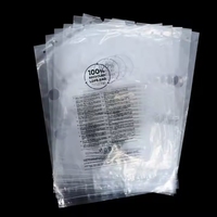 Sacs plats ouverts en LDPE transparents pour le stockage des produits, l'emballage de détail et l'emballage industriel personnalisé