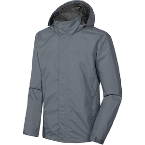 Veste coupe-vent décontractée en nylon solide de haute qualité pour hommes Manteaux extérieurs étanches à fermeture éclair Veste en nylon - Product Image 1