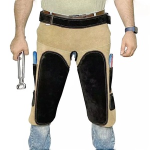 Tabliers de maréchal-ferrant en cuir véritable sur mesure de haute qualité 2025, instrument vétérinaire pour le travail, tabliers de maréchal-ferrant en cuir pour hommes - Product Image 1