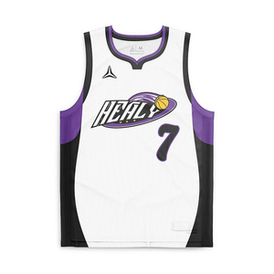 Camiseta de Baloncesto sin Mangas con Cuello en V y Logotipo del Equipo Americano Healy, 100% Poliéster, Servicio OEM, Uniforme de Baloncesto para Hombre y Mujer - Product Image 1