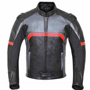 Venta al por mayor logotipo personalizado de alta calidad hombre chaquetas de cuero de moto superventas chaqueta de moto de cuero genuino - Product Image 1