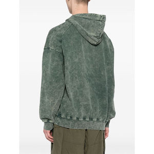 2025 nueva venta al por mayor ODM hombres logotipo personalizado FrenchTerry 100% algodón Unisex Sudadera con capucha Vintage Oversize Zip transpirable Snow Wash - Product Image 5