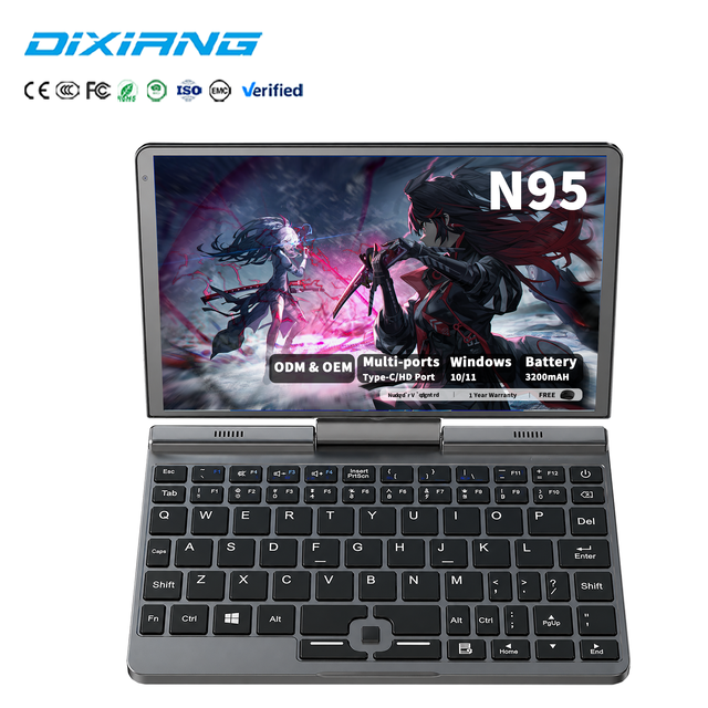 Wholesale Small 8 Inch Laptop 2-in-1 Touchscreen Notebook Intel N95 CPU 12GB RAM DDR5 Memory 512GB Windows11 for Office Business