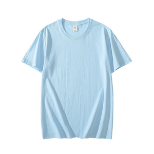 Summer <b>Men's</b> and Women's Slim Fit <b>T</b>-<b>Shirts</b> 100% Cotton 210gsm <b>Heavyweight</b> Plain Solid Young's Tee <b>T</b>-<b>shirt</b> for <b>men</b> - Product Image 4