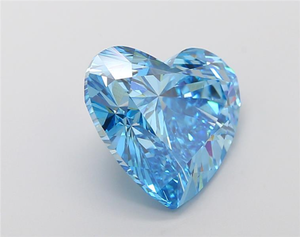 Elegante Anillo de Compromiso de Alta Gama con Diamante Azul Vivido de Corte Corazón de 6.01 Ct, Cultivado en Laboratorio, Claridad VS, Certificado IGI - Product Image 2