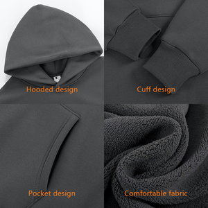Sudaderas con Capucha para Hombre, de Alta Calidad, 100% Algodón, Gruesas, Talla Estadounidense, para Sublimación y Diseño Personalizado - Product Image 3
