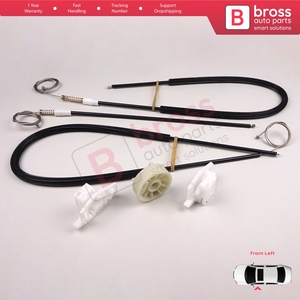 Kit de réparation de lève-vitre électrique BWR586 gauche pour Megane MK2 BM0/1 CM0/1 2002-2009 3 portes Hatchback Coupé 8200325138 - Product Image 5