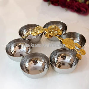 Bol décoratif moderne en laiton et en acier pour la décoration d'intérieur en laiton poli brillant bol de pièce maîtresse en laiton élégant pour le salon - Product Image 1