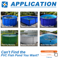 Rouleau de bâche en PVC pour bassin, 650 GSM, imperméable, résistant aux UV, pour l'aquaculture, élevage de poissons et crevettes