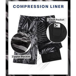 Pantalones cortos de playa ligeros Precio razonable Pantalones cortos de playa de secado rápido para hombres Diseña tus propios pantalones cortos de playa - Product Image 4