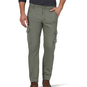 Pantalon cargo mi-long pour homme, 100% coton, style utilitaire moderne, coupe décontractée confortable pour la mode urbaine, les activités de plein air et le quotidien - Product Image 1