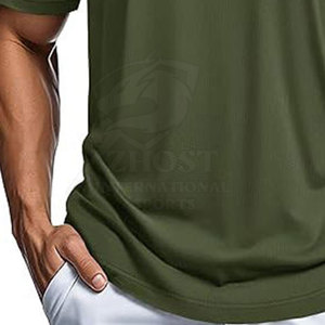 T-shirts pour hommes personnalisés, design optimal, tissu Dry Fit à séchage rapide, coupe athlétique confortable pour les hommes. - Product Image 5