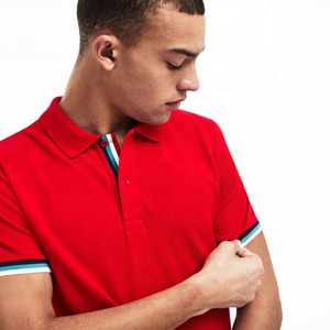 Et polo décontracté pour hommes de haute qualité nouveauté avec manches courtes style tendance personnalisable marque privée - Product Image 5