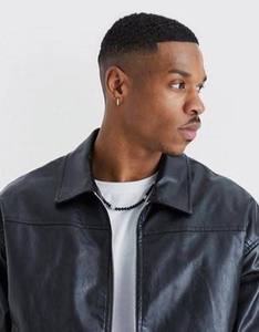 Veste Courte Homme en Polyester Col Montant Personnalisée Noire Respirante Coupe-Vent Style Urbain Qualité Supérieure Patchwork sur le Devant - Product Image 2
