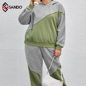 ชุดกีฬาวิ่งน้ำหนักเบามีฮู้ดสำหรับผู้หญิงชุดวอร์มผ้าไนลอนระบายอากาศได้ดีไซส์ใหญ่พิเศษพิมพ์ลาย2 - Product Image 3