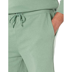 Shorts en molleton de coton pour hommes, tissu doux, vêtements décontractés d'été, coupe décontractée, taille élastique, confort - Product Image 6