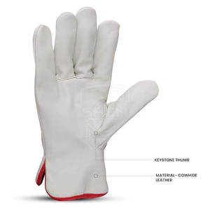 ถุงมือหนังคุณภาพพรีเมียม ราคาสมเหตุสมผล ผลิตจากวัสดุหนัง ป้องกันมือ ปลอดภัย  ขั้นต่ำในการสั่งซื้อน้อย - Product Image 5