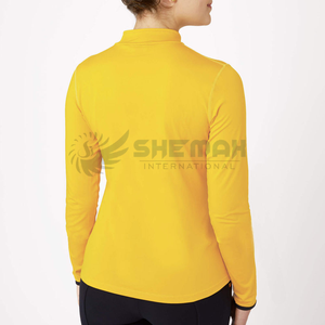 Chemise de cyclisme pour femme à compression extensible dans quatre directions, avec doublure thermique, évacuation de l'humidité et maintien de la chaleur, pour une flexibilité optimale - Product Image 2