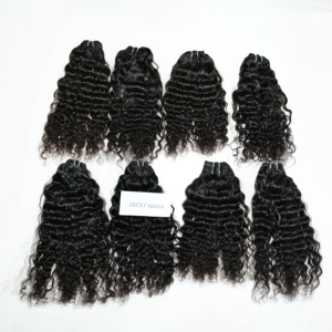 ชุดผมมนุษย์สำหรับต่อผมมนุษย์ทำจากผมมนุษย์100% ผมมนุษย์แบบลอนคลื่นและผมลอนลึก - Product Image 4