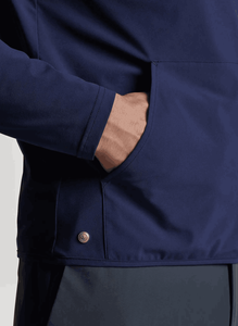 Vestes pour hommes en polaire 100% polyester de couleur bleue unie personnalisées Veste d'extérieur respirante à séchage rapide de haute qualité pour hommes - Product Image 6