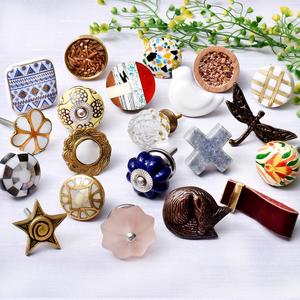 Perillas de puerta de Metal y cerámica para niños, tiradores decorativos de oro blanco, oso, cajón Vintage, 3,81 cm, nuevo diseño, 162 - Product Image 5