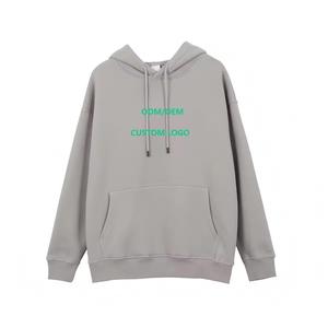 Sweats à capuche vierges Logo personnalisé poids lourd surdimensionné goutte épaule pull à capuche hommes Streetwear - Product Image 2