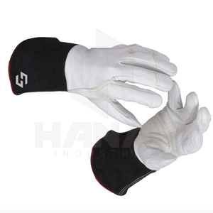 Gants de soudage TIG de bonne qualité protègent le travail du soudeur pleine paume en cuir fendu imperméable à l'eau résistance à la chaleur gants de soudage - Product Image 6