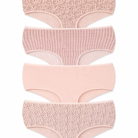 Ropa Interior de Bikini de Algodón Tejido Romántico para Mujer, Tallas Grandes 5XL 6XL 7XL, Bragas de Cintura Alta, Transpirables, Ecológicas, Hechas en Turquía