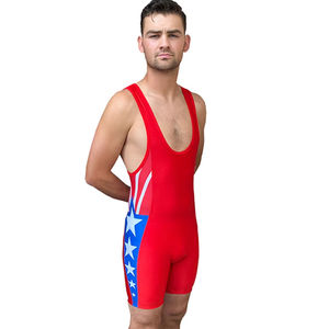 Uniformes de levantamiento de pesas profesionales de Spandex de alta calidad, camisetas de lucha libre para hombres, uniforme de lucha barato, logotipo personalizado - Product Image 4