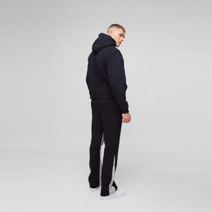 Personalizado 100% algodón Mens Flare Jogger Heavyweight Pullover Hoodies con diamantes de imitación de impresión de la calle estilo cómodo chándal - Product Image 3