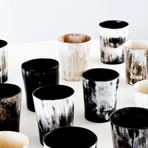 Venta al por mayor de vidrio de cuerno moderno hecho a mano ecológico con forma redonda tamaños personalizados disponibles vidrio de cuerno natural para la venta exportadores - Product Image 2