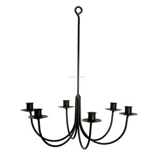 เชิงเทียน6แขนกวาดและที่วางเทียนมาตรฐานพร้อมกระทะหยด - Product Image 1