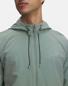 Custom Lightweight Nylon Windbreaker <b>Jacket</b> <b>for</b> <b>Men</b> Stand Collar Hoodie with Zip Waterproof Windproof <b>for</b> <b>Summer</b> Outdoor Running - Product Image 3