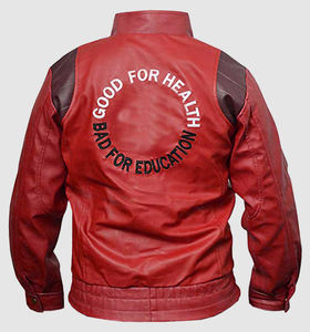 Chaqueta de Cuero Vacuno Genuino de Alta Calidad al por Mayor para Hombre, Estilo Motero y Biker con Cuello Alto y Tela de Lona - Product Image 2