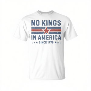 T-shirt promozionale vintage del 1776 con scritta No Kings in America Since - Product Image 3