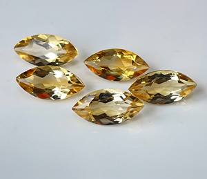 Citrino natural Marquesa Corte 7x14mm Facetado-Citrino suelto Marquesa Corte Piedra preciosa suelta de alta calidad - Product Image 2