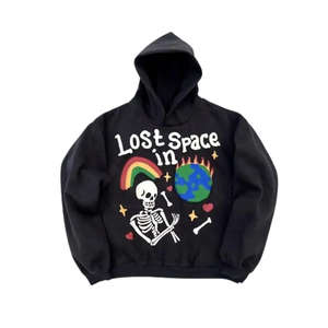 เสื้อฮู้ดโอเวอร์ไซส์ผู้ชาย 400 กรัม ผ้าฝ้าย 100% ซับในลายถักตัวอักษร สำหรับฤดูใบไม้ร่วง แบบสั่งทำพิเศษ - Product Image 2